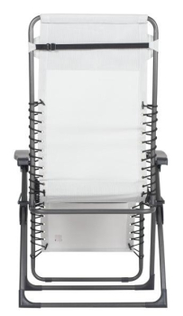 Preview: FIAM® Relaxliege MOVIDA 129TX / Weiss Grau